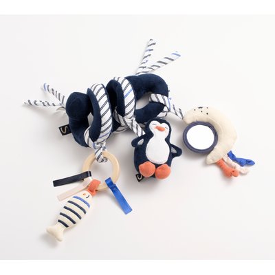 Spirale d'activités pingouin en velours SAUTHON