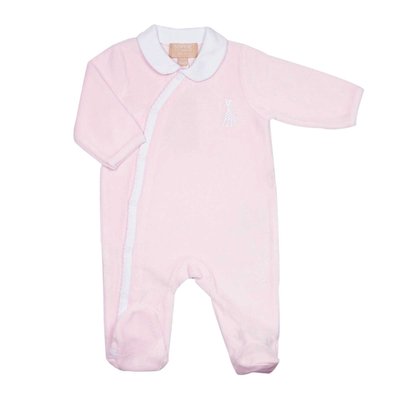 Pyjama naissance - Rose à ouverture croisée TROIS KILOS SEPT