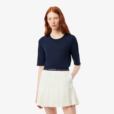 T-shirt manches trois-quarts coton doux LACOSTE
