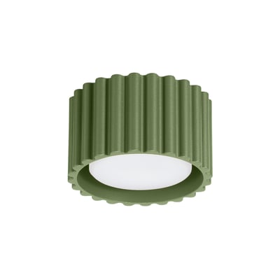 Plafonnier Aluminium Vert Olive Gx53 1 Aura EDEN
