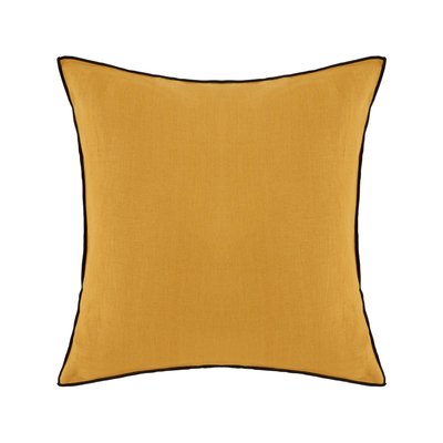 Lot de 2 taies d'oreiller en 100% lin lavé légèrement froissé, 65x65 cm  CARLINA MADURA