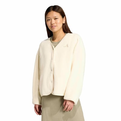 Veste boutonnée en sherpa ADIDAS SPORTSWEAR