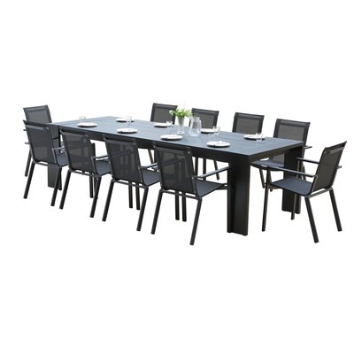 Ensemble en aluminium, 8 fauteuils IBIZA WILSA GARDEN