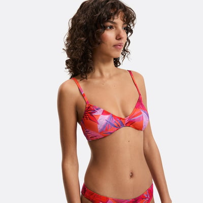 Haut de maillot de bain bandeau, imprimé Tropical LA REDOUTE COLLECTIONS