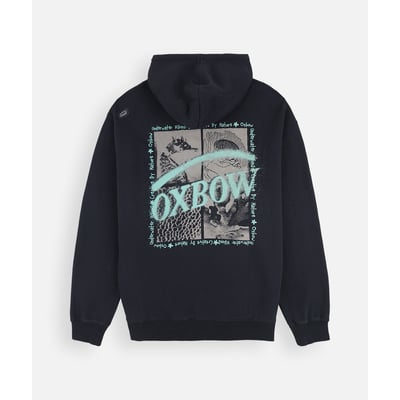 Sweat à Col Rond OXBOW Motif Floral – Dos Imprimé, Molleton Brossé 280 G/m², Sans Capuche