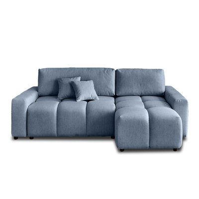 Canapé d'Angle Convertible en Tissu 4 places - CROCUS LISA DESIGN