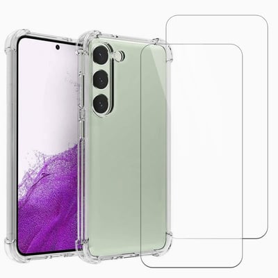 Coque Galaxy S23 Fe antichoc + 2 vitres EVETANE