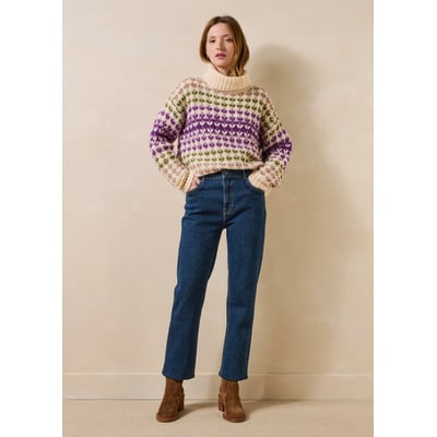Jean slim 7/8ème en coton biologique LA FEE MARABOUTEE