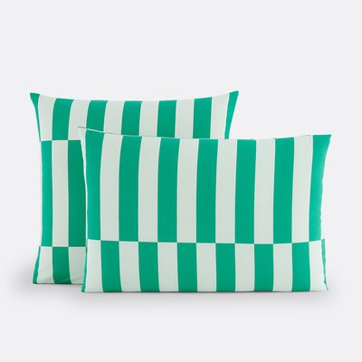 Kissenbezug Tabaka grün mit 50% recycelter Baumwolle LA REDOUTE INTERIEURS