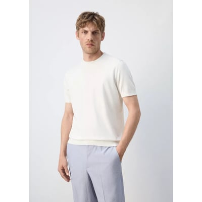 T-shirt 100 % coton en maille fine MANGO MAN