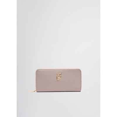 Portefeuille grand format zippé tout autour en nylon LIU JO