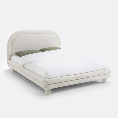 Lit avec sommier, tissu bouclette, Mendosa LA REDOUTE INTERIEURS