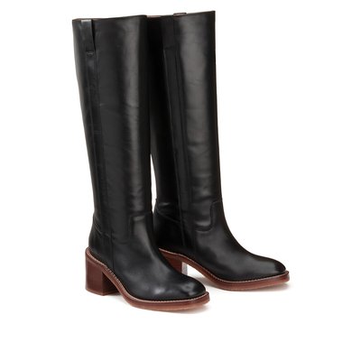 Bottes cuir mollets larges outlet