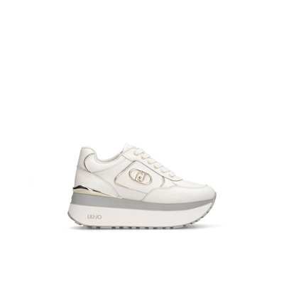 Sneakers à super plateforme en cuir LIU JO