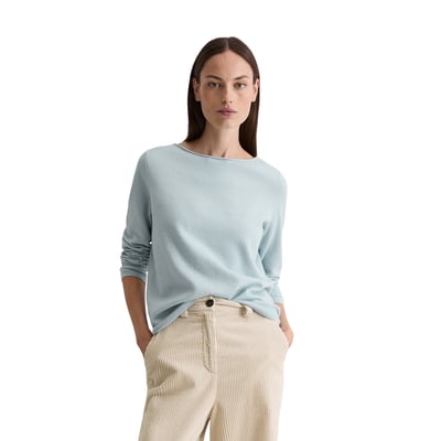 Pull en maille basique regular en doux mélange de coton et de laine vierge MARC O'POLO