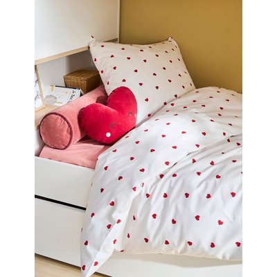 Parure housse de couette et taie d'oreiller COEURS VERTBAUDET
