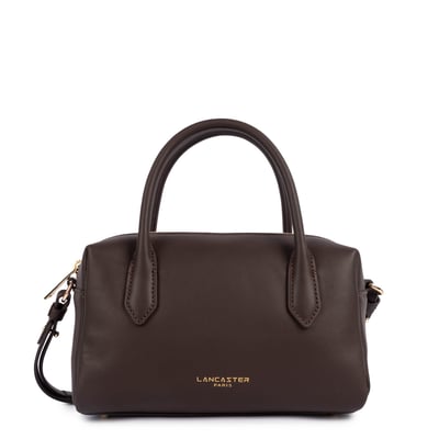 Sac trotteur zippé en cuir, DONNA CUBE LANCASTER