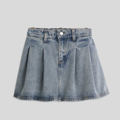 Jupe en jean plissée en coton BIO MONOPRIX KIDS