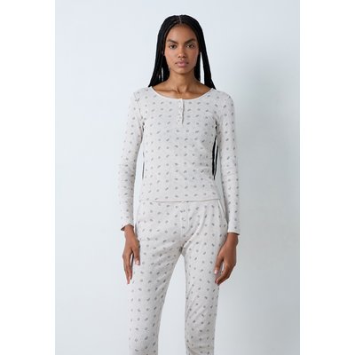 T-shirt manches longues en coton en pointelle cœur à motifs BAYSIDE ETAM