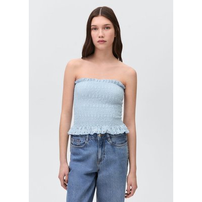 Top bustier froncé MANGO TEEN