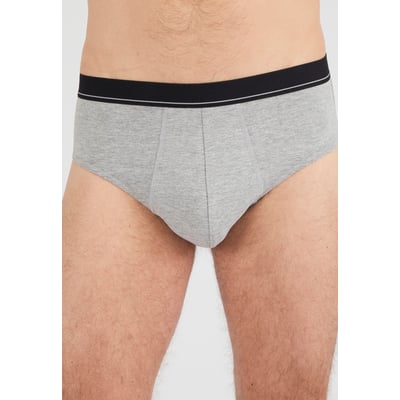 Slips fermés coton - Lot de 3 bordeaux DAMART