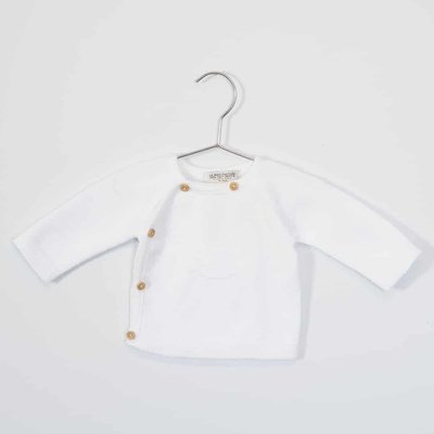 Brassière en coton avec chat LA MANUFACTURE DE LAYETTE