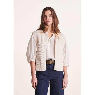 Gilet sans manches côtés perlées LA FEE MARABOUTEE