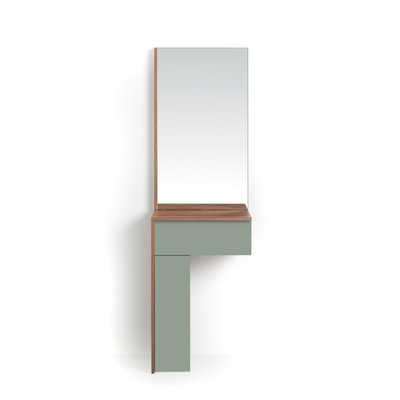 Ensemble console-miroir en mélamine, Tetris HERDASA