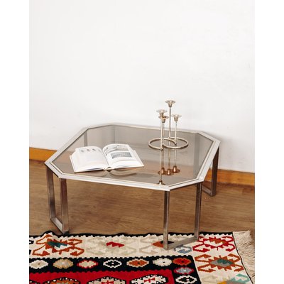 Table basse en métal Liv N°143 - Bon état DEBONGOUT