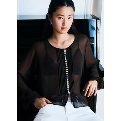 Chemise en mousseline asymétrique MANGO TEEN