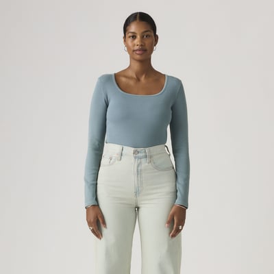 T-shirt essentiel manches longues col carré LEVI'S