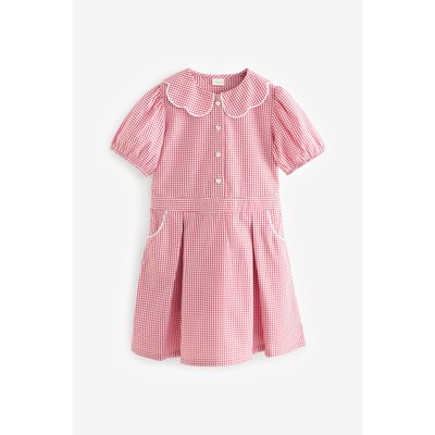 Robe d'école vichy à col festonné NEXT