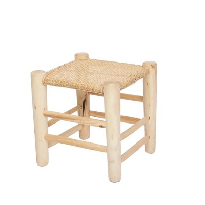 ULYSSE - Petit tabouret en cannage HYDILE