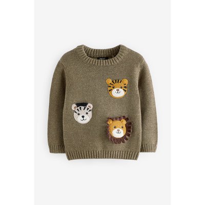 Pull ras du cou en maille manches longues NEXT