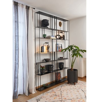 Boekenrek in staal H240 cm, Parallel XL slim AM.PM