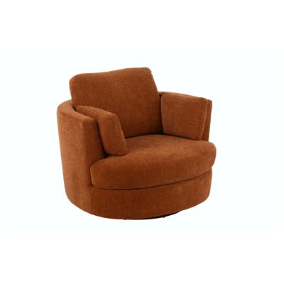 Fauteuil pivotant à 360° en velours texturé - ANGEL HELLIN, DEPUIS 1862
