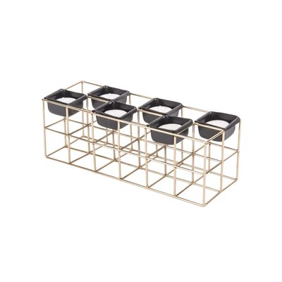 Photophore en métal design Tabia - 6 Bougies PRESENT TIME