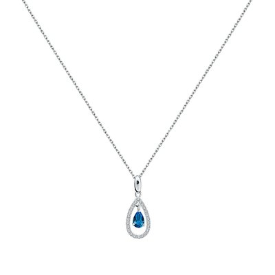 Collier en argent 925 et oxyde de zirconium CLEOR