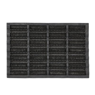 Black Boot Scraper Doormat MY MAT COIR