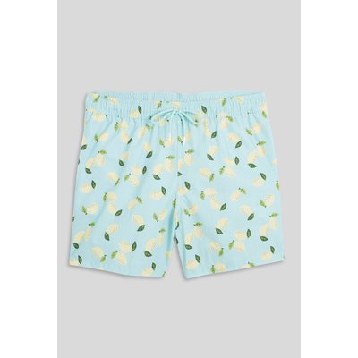 Short de bain imprimé citron en polyester recyclé, certifié OEKO-TEX MONOPRIX