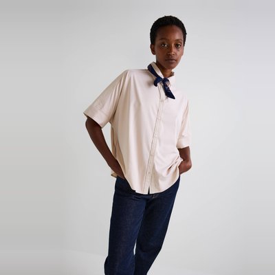 Chemise bi-matière en coton BIO MONOPRIX