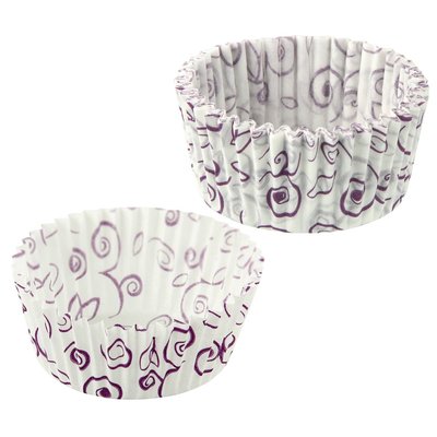 Lot de 50 moules à muffins en papier motif fleur violette ZENKER