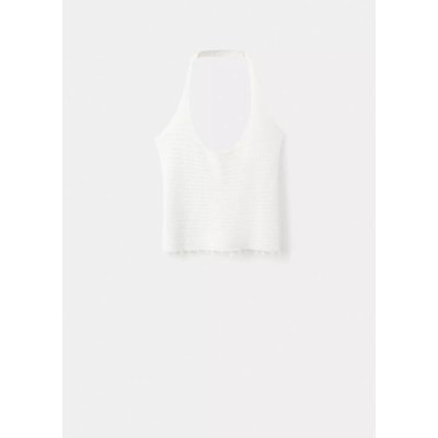 Top halter avec détail de perles MANGO TEEN