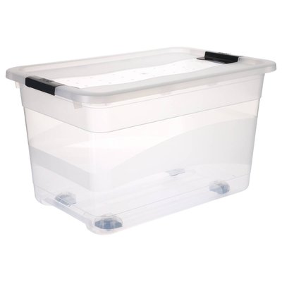 Boîte transparente 52L EASY ROLL 5FIVE SIMPLY SMART