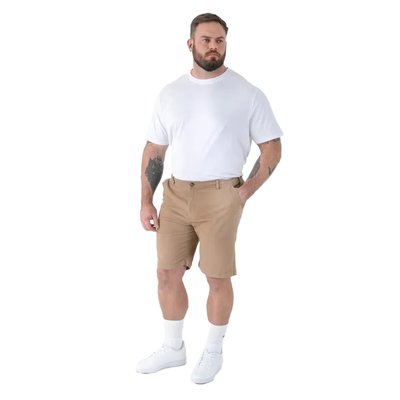 Short à taille élastiquée en coton grande taille SPENCER DUKE