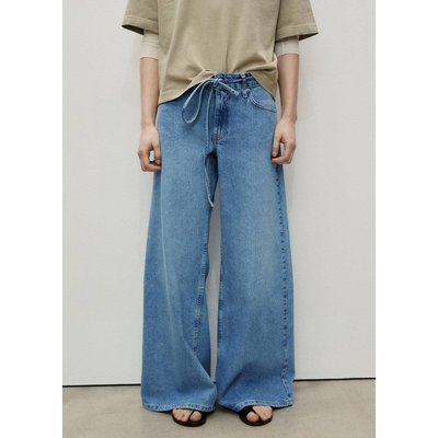 Jean wideleg taille basse ceinture MANGO