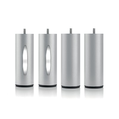 Jeu de pieds de lit cylindriques (2 lumineux + 2 métal ) BELLECOUR
