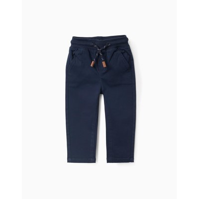 Pantalon en Toile avec Taille Élastique et Cordon ZIPPY
