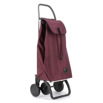 IMAX MF - Chariot de course - 4 roues - Aubergine - Design élégant et ergonomique, structure robuste et maniable - Idéal pour transporter vos courses ROLSER