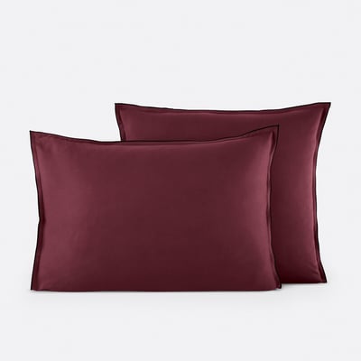 Funda de almohada de satén de algodón lavado de 300 hilos, VICTOR uni LA REDOUTE INTERIEURS